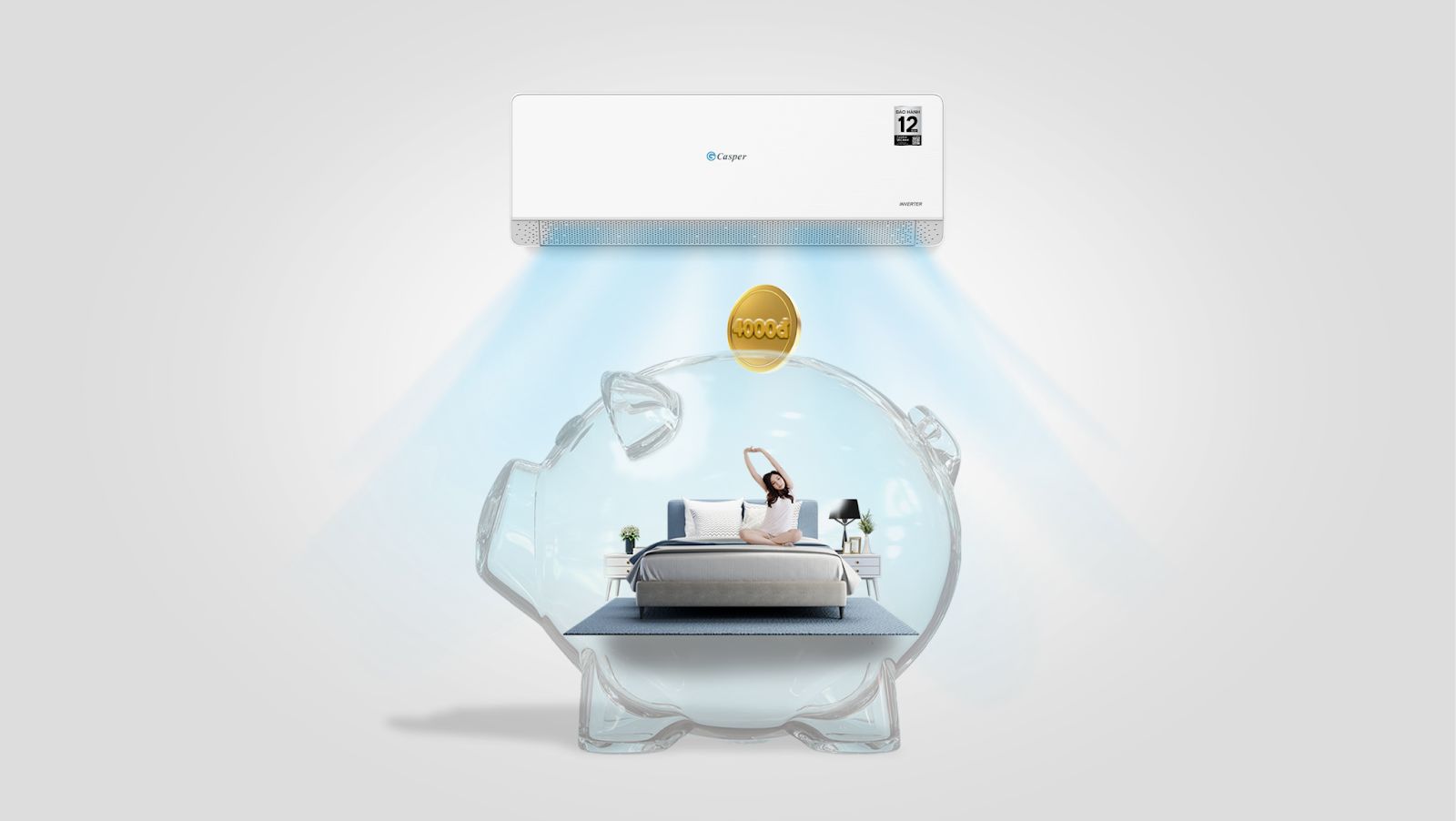 Casper QC-09IU36A sở hữu công nghệ Advanced biến tần