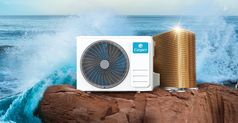 Casper SC-09FB36A sử dụng dàn tản nhiệt đồng mạ vàng