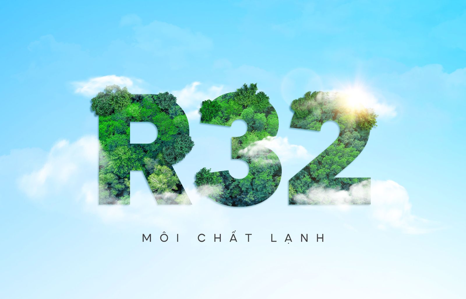 Môi chất sử dụng là loại gas R32 thế hệ mới
