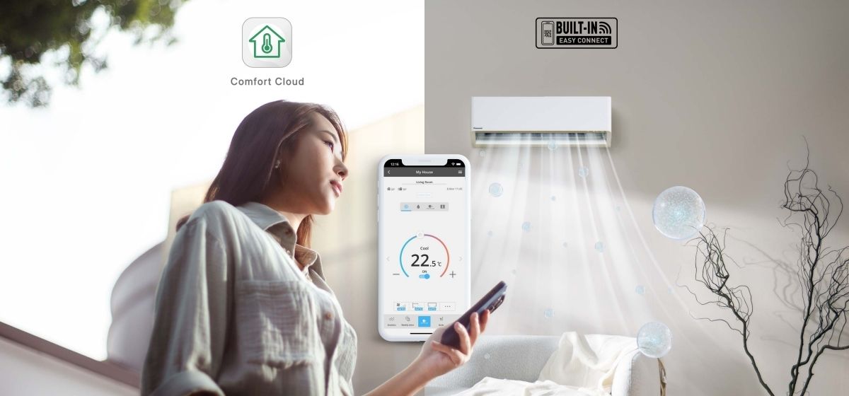 Kết nối điện thoại với điều hòa đơn giản hơn với ứng dụng Panasonic Comfort Cloud