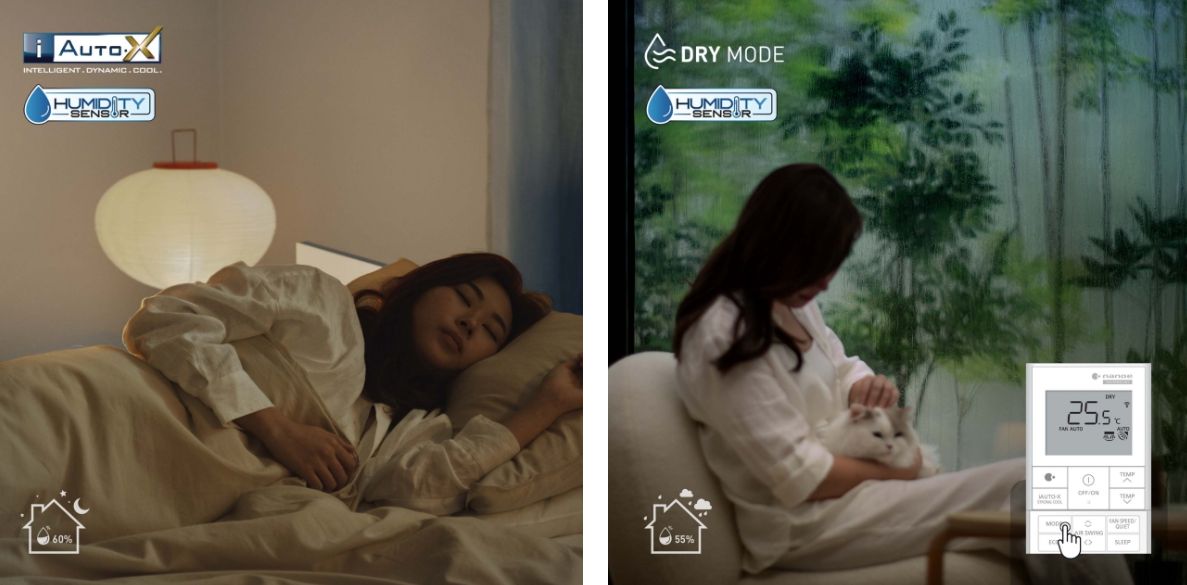 Duy trì độ ẩm tương đối, mang lại sự thoải mái tối ư 