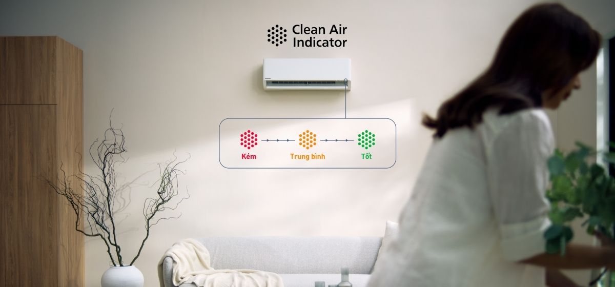 Công nghệ Clean Air Indication có trên dòng AERO Inverter