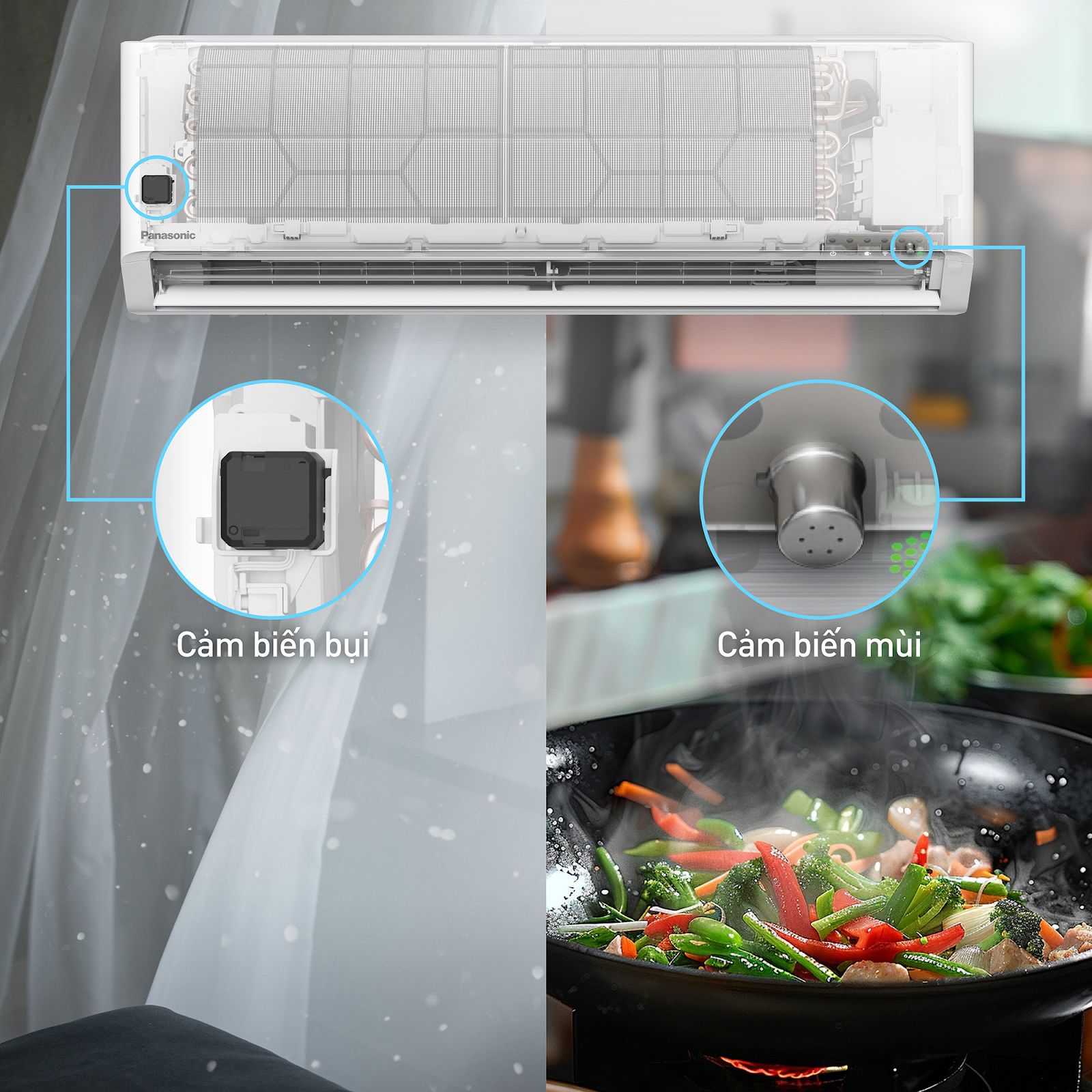 Cảm biến bụi và cảm biến mùi đã được tích hợp trên Panasonic XZ9BKH-8