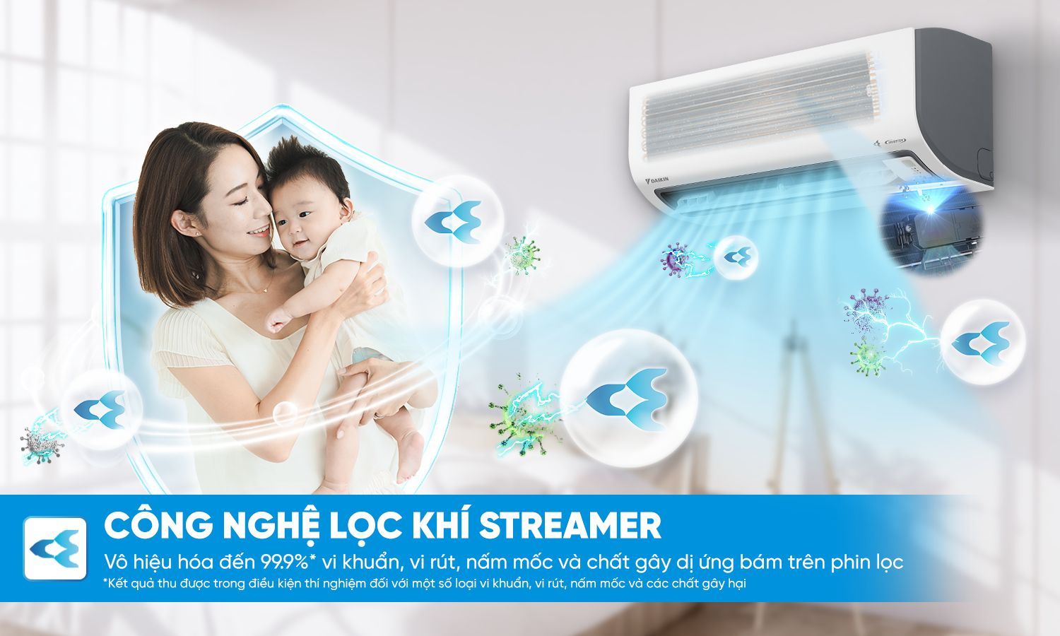 Streamer là công nghệ độc quyền đến từ thương hiệu Daikin