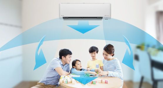 Luồng gió thổi 3 chiều linh hoạt