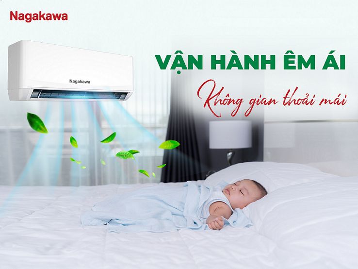 Nagakawa NIS-C09R2T50 có khả năng vận hành êm ái