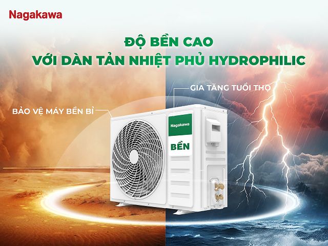 Dàn tản nhiệt được phủ lớp mạ vàng Golden Fin chống ăn mòn 