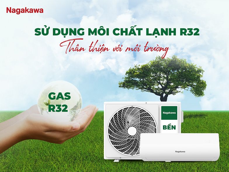 Dòng gas được sử dụng trên model này là dòng R32