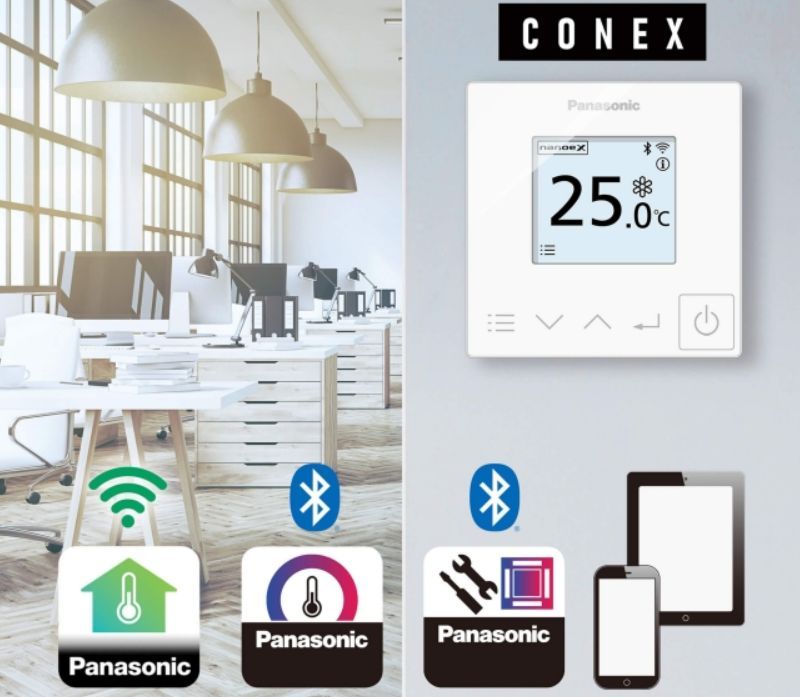 Dòng nối ống gió cao cấp này sử dụng điều khiển cố định từ xa CONEX