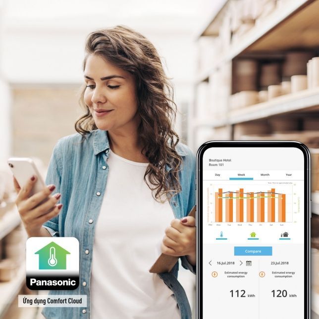 Ứng dụng Panasonic Comfort Cloud giúp điều khiển thiết bị linh hoạt ở mọi vị trí 