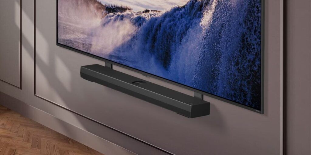 Phần giá đỡ Synergy chuyên biệt dành cho loa Sound Bar của LG