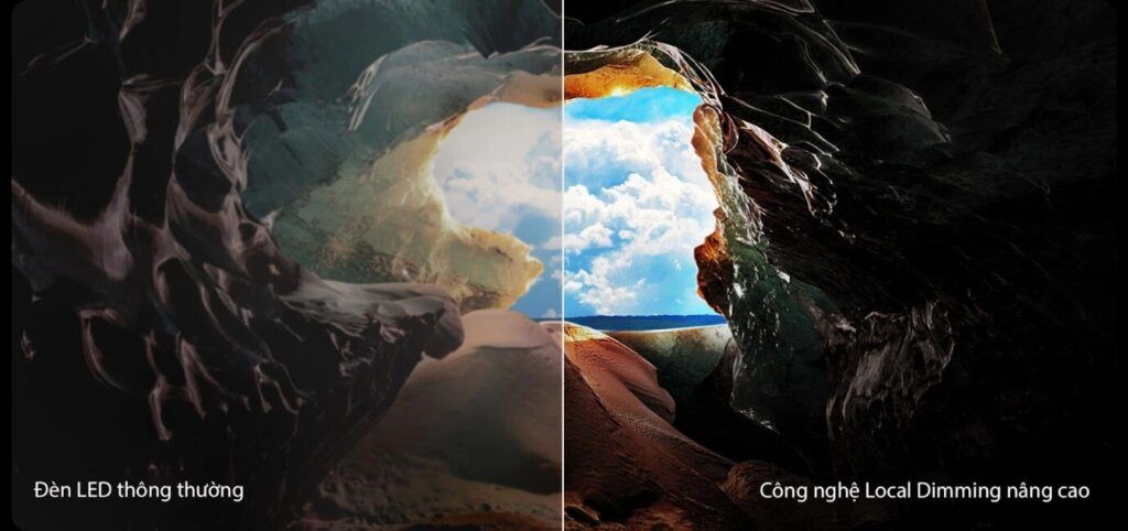 Công nghệ Local Dimming sẽ giúp nâng cao ánh sáng chuẩn xác