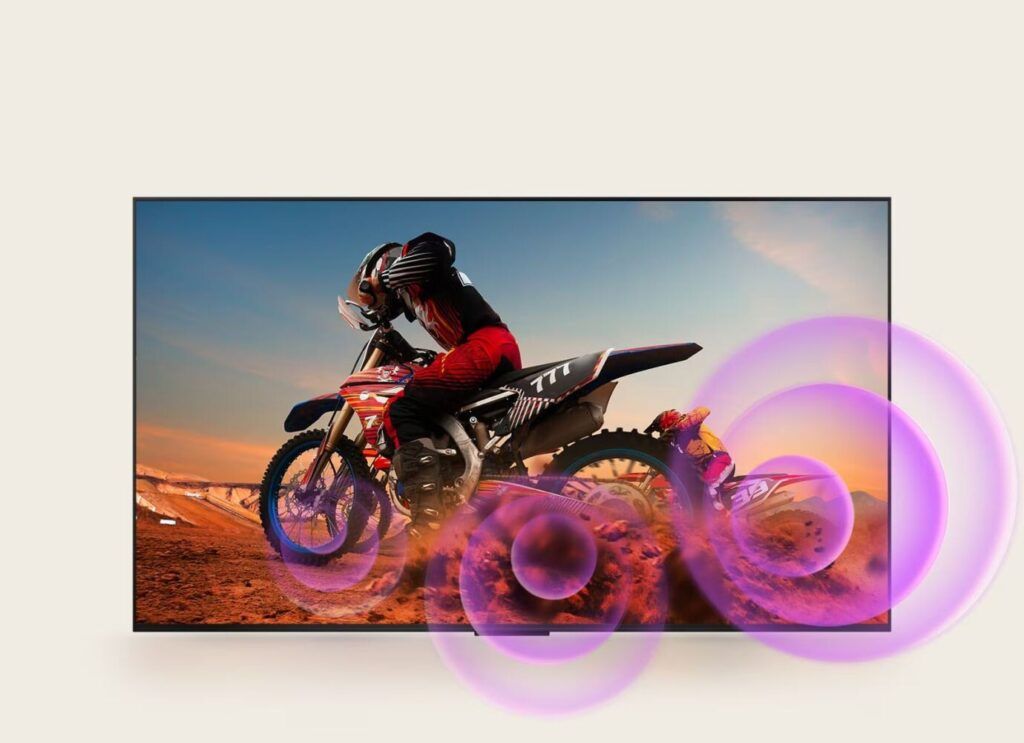 Công nghệ Dynamic Sound Booster sử dụng AI để tối ưu âm thanh