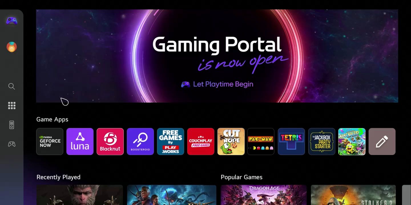 Gaming Portal sẽ biến chiếc tivi LG 50QNED81ASA trở thành trung tâm trò chơi đỉnh cao