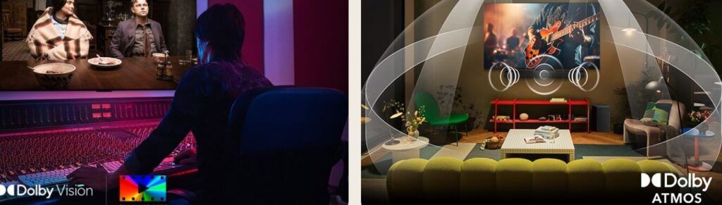 Hình ảnh đỉnh cao với FILMMAKER MODE và Dolby Atmos