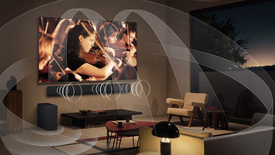 Công nghệ và tính năng trên dòng tivi này sẽ được kết hợp hoàn hảo giữa loa tivi và loa Sound bar