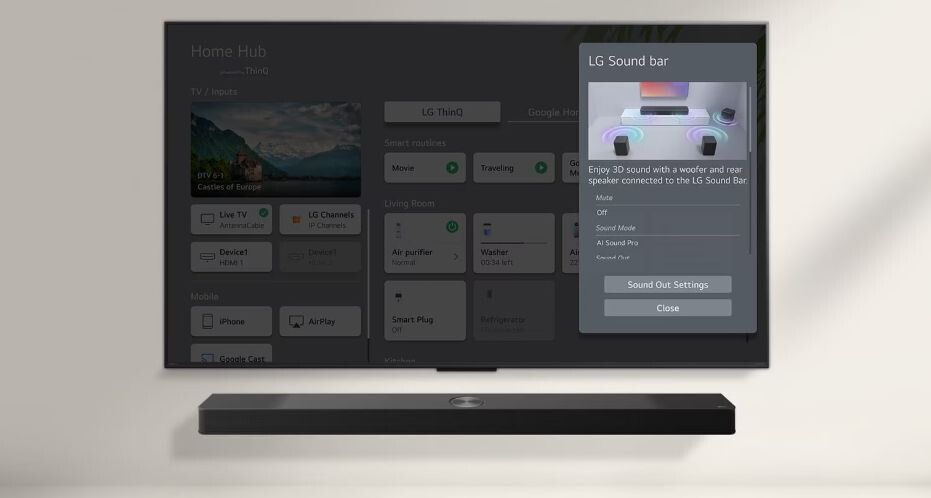 WOW Interface kết hợp loa thanh và loa tivi 
