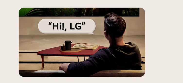 Người dùng chỉ cần nói “Hi LG” khi đó AI sẽ ngay lập tức lắng nghe và đáp ứng nhu cầu của bạn