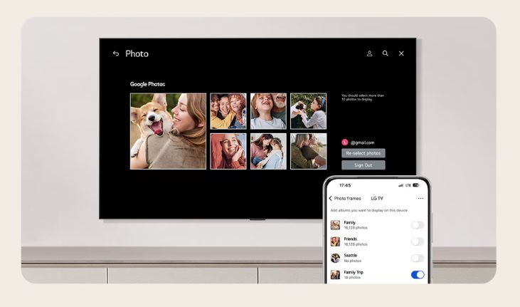 Kết nối với tài khoản Google Photos