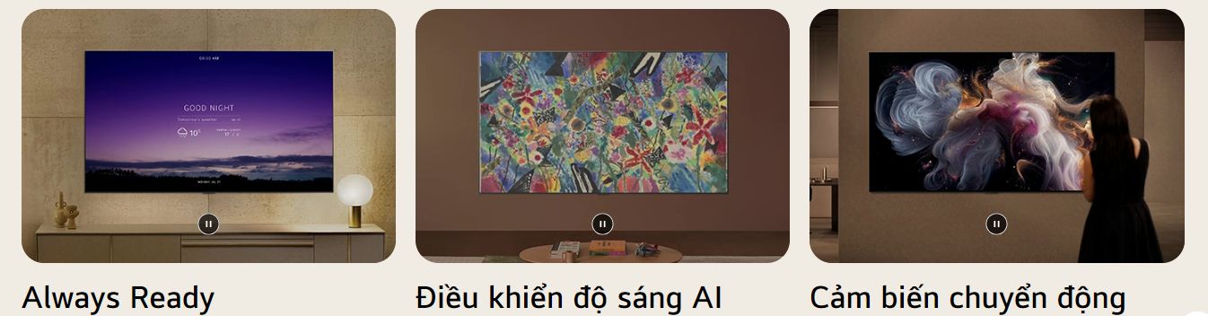 Bạn có thể cài đặt thông minh hơn khi tivi có thể tự điều chỉnh thay đổi theo môi trường