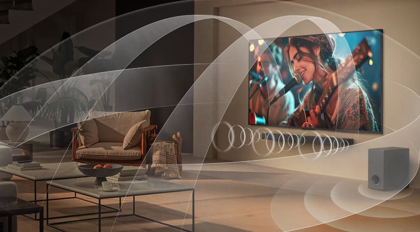 WOW Orchestra có trên LG 75QNED82ASA sẽ đưa người dùng đắm chìm vào âm thanh với sức mạnh tổng hợp