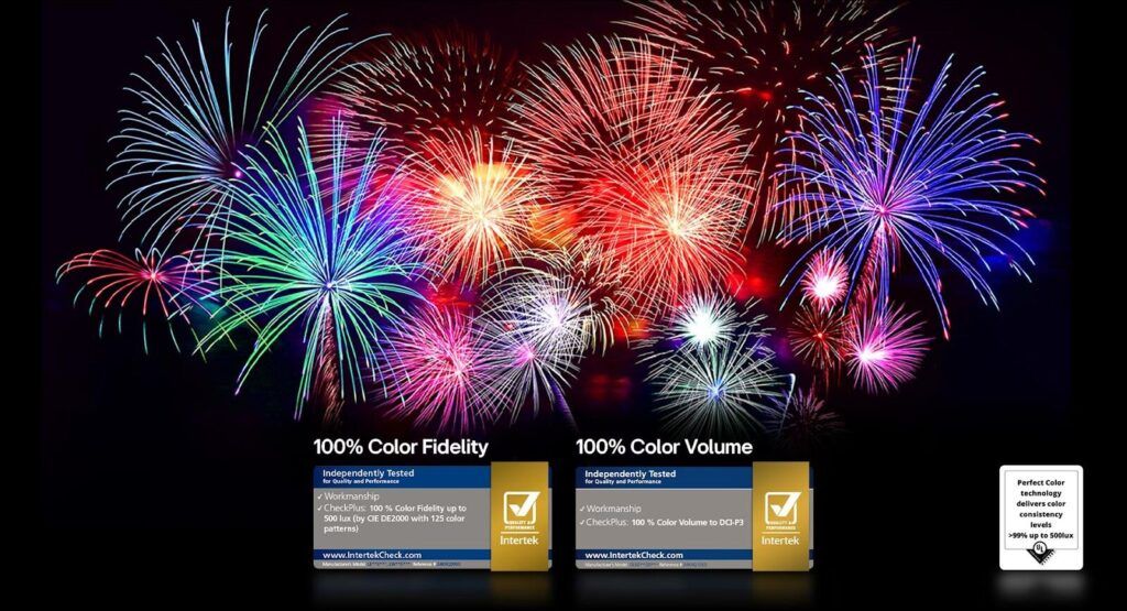 Dải màu trung thực 100%, mang đến sắc màu tinh khiết