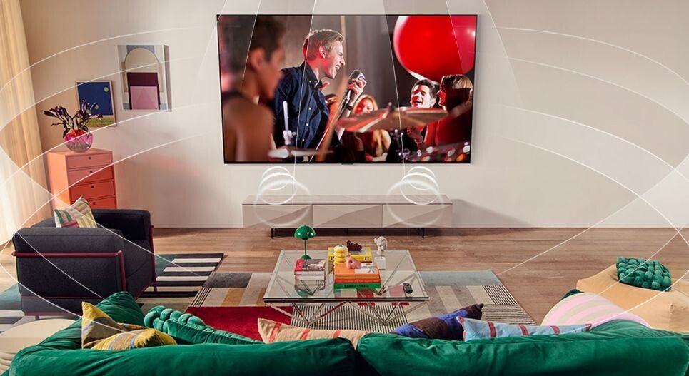 AI Sound Pro kết hợp với âm thanh vòm ảo 9.1.2 tạo nên luồng âm thanh mạnh mẽ