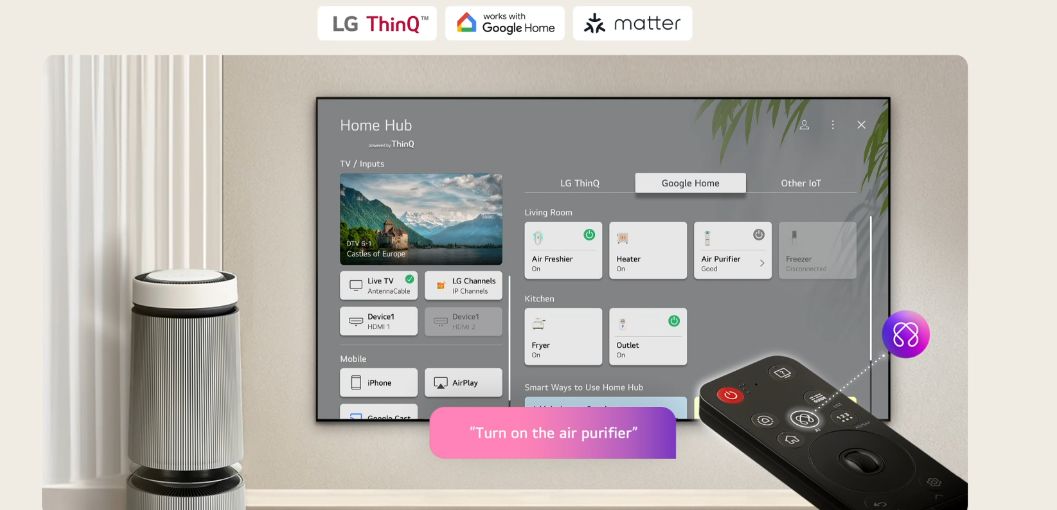 Quản lý liền mạch các thiết bị gia dụng LG