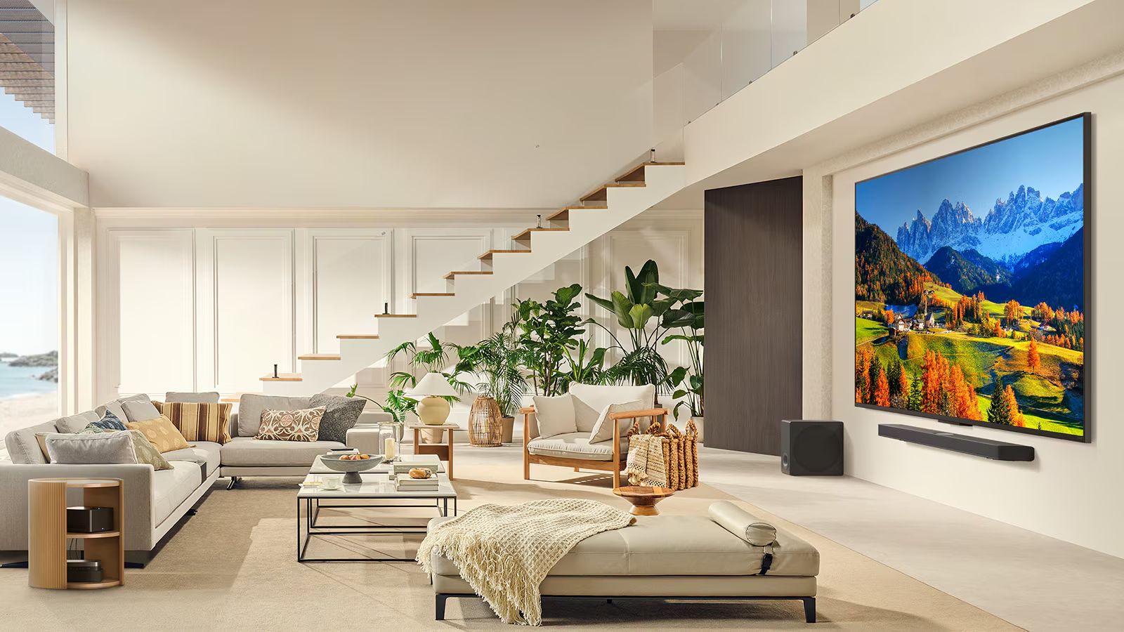 Đường viền của tivi cực kỳ tinh tế, siêu mỏng sắc nét