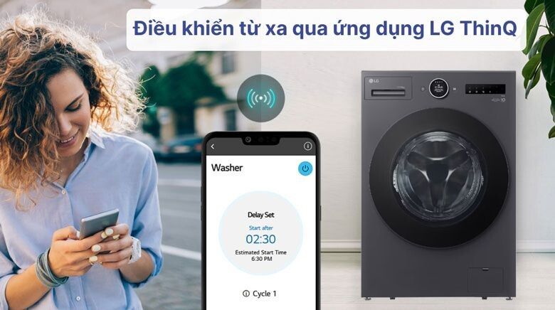 Ứng dụng LG ThinQ™ sẽ hỗ trợ việc điều khiển của bạn giúp đơn giản hóa mọi việc hơn
