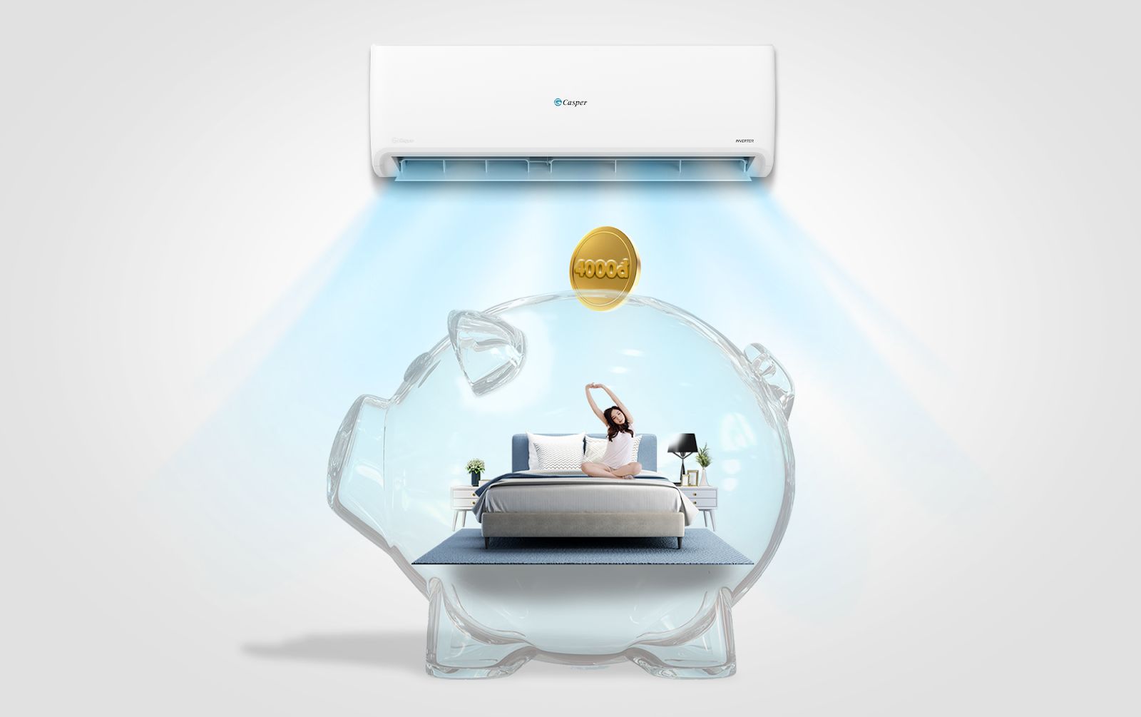 Công nghệ biến tần Inverter được sử dụng trên Casper GH-18IS33