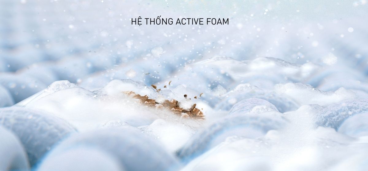 Hệ thống ActiveFoam đánh bay mọi vết bẩn cứng đầu 