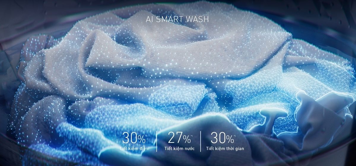 AI Smart Wash với cảm biến ECONAVI tùy chỉnh chế độ giặt phù hợp