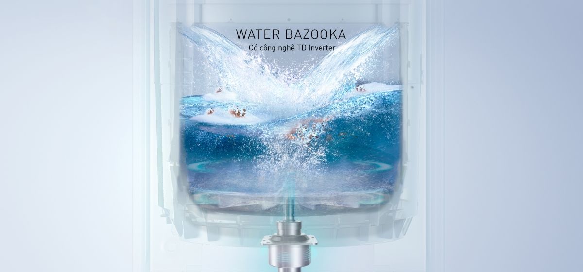 Panasonic NA-FD125V4BV đã tích hợp công nghệ Water Bazooka