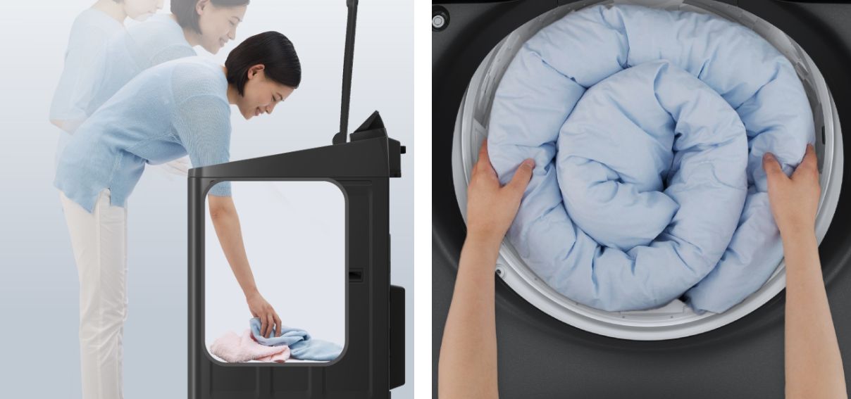 Máy giặt Panasonic NA-FD165V3BV sở hữu thiết kế hiện đại, tinh tế