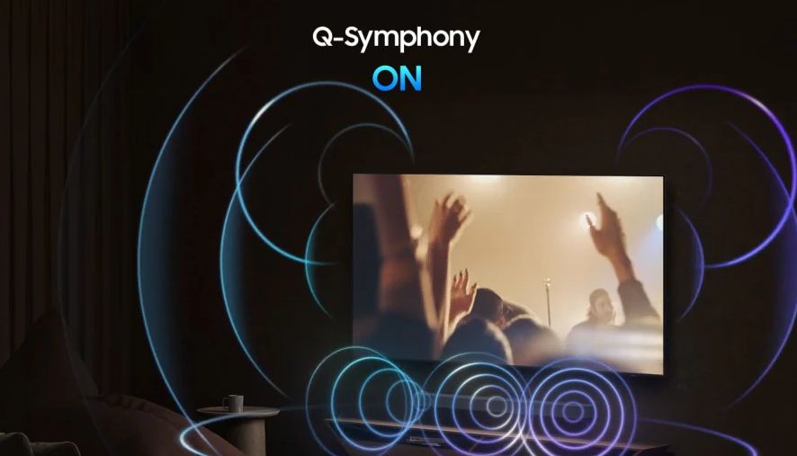 Công nghệ Q Symphony giúp bộ đôi hòa tivi và loa thanh