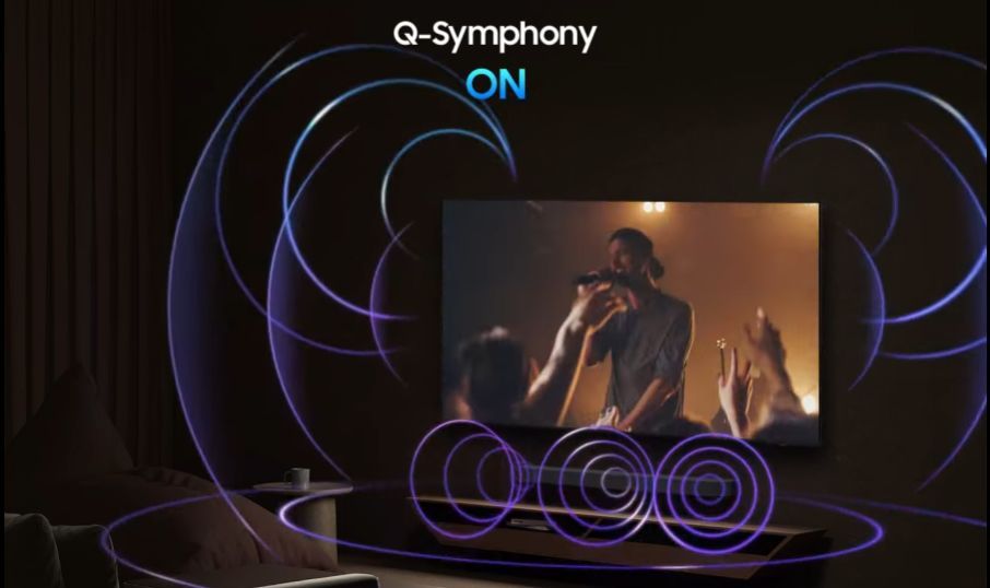 Samsung QA55Q7F5 gây ấn tượng bởi công nghệ Q-Symphony