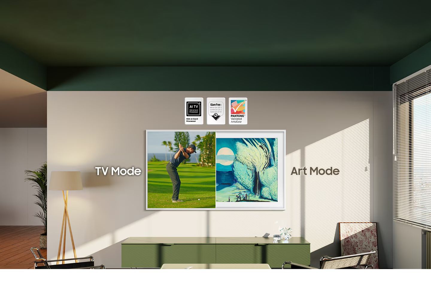 Samsung QA55LS03F sở hữu chiếc màn hình QLED chuẩn 4K sắc nét