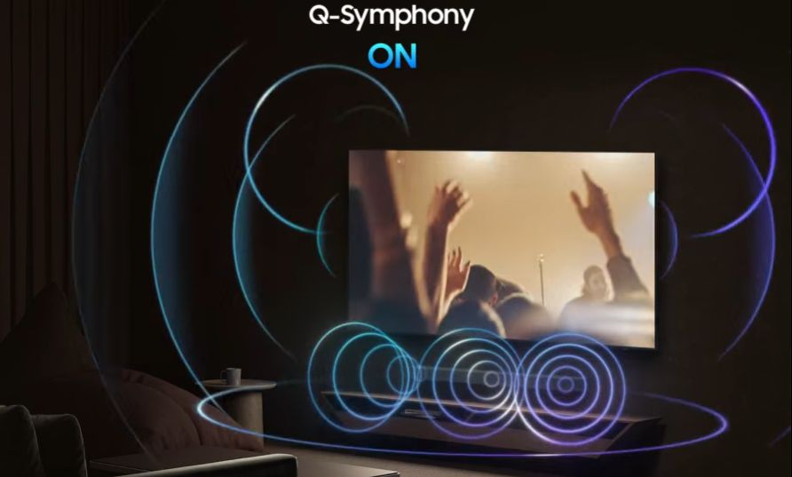 Công nghệ Q-Symphony đồng bộ kết nối giữa TV và loa thanh