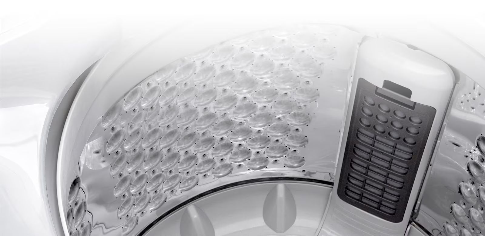 Bộ lọc xơ vải đã được tăng kích thước, giúp giữ lại bụi và xơ vải nhiều hơn