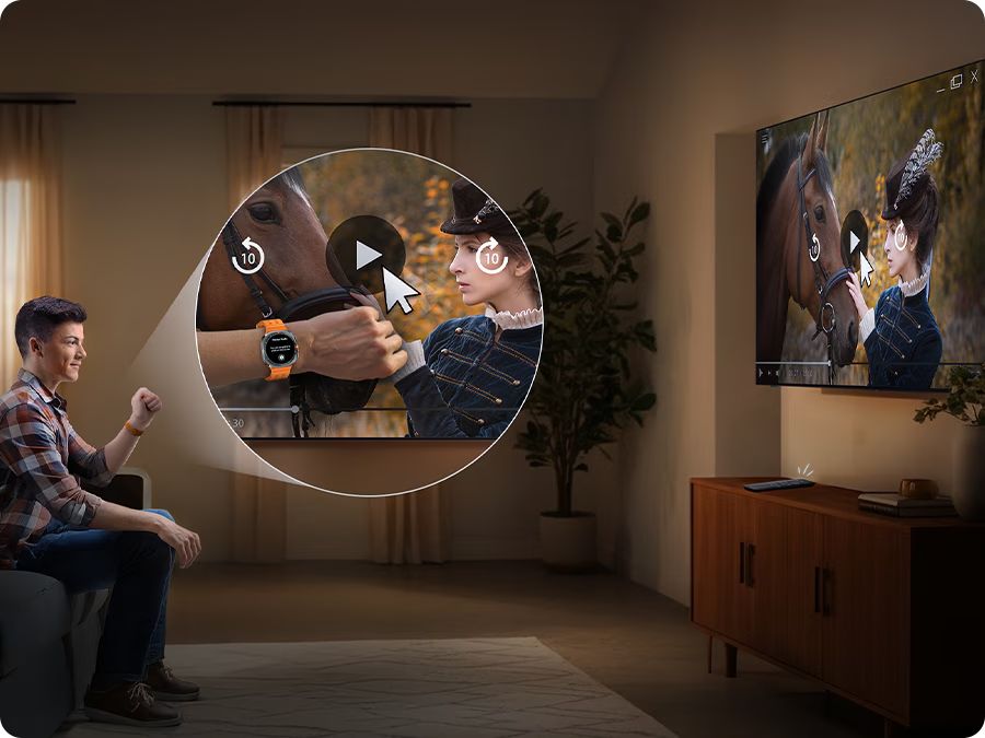 Chế độ Universal Gestures giúp điều khiển tivi bằng đồng hồ