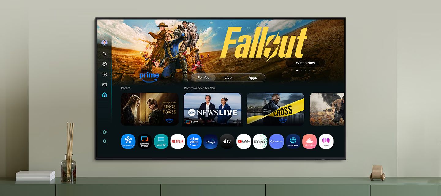 Samsung UA75U8000F được trang bị hệ điều hành One UI Tizen