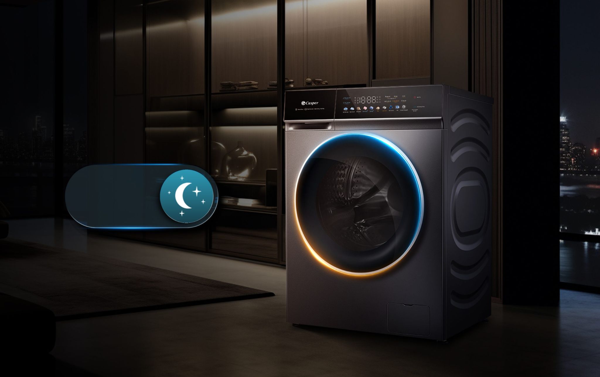 Chế độ Night Wash giặt yên tĩnh