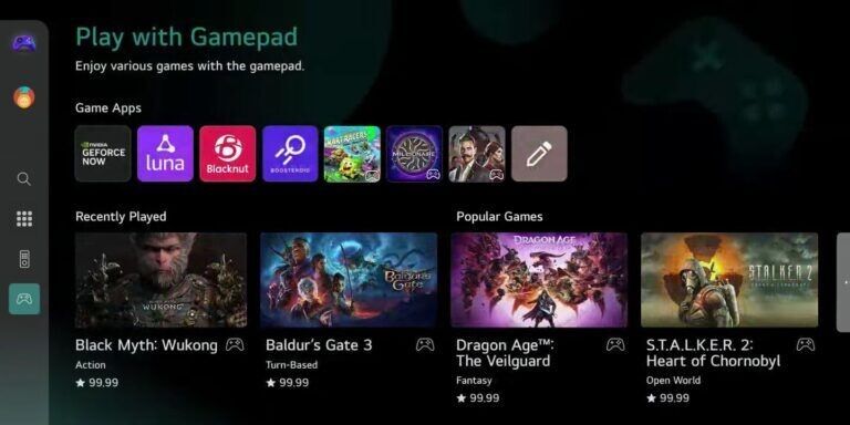 Biến chiếc tivi của bạn trở thành trung tâm trò chơi