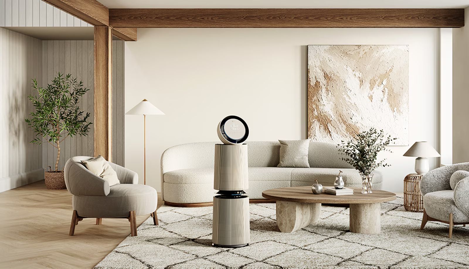 LG AS10GDBY0 sở hữu thiết kế hiện đại mang lại thẩm mỹ cao 