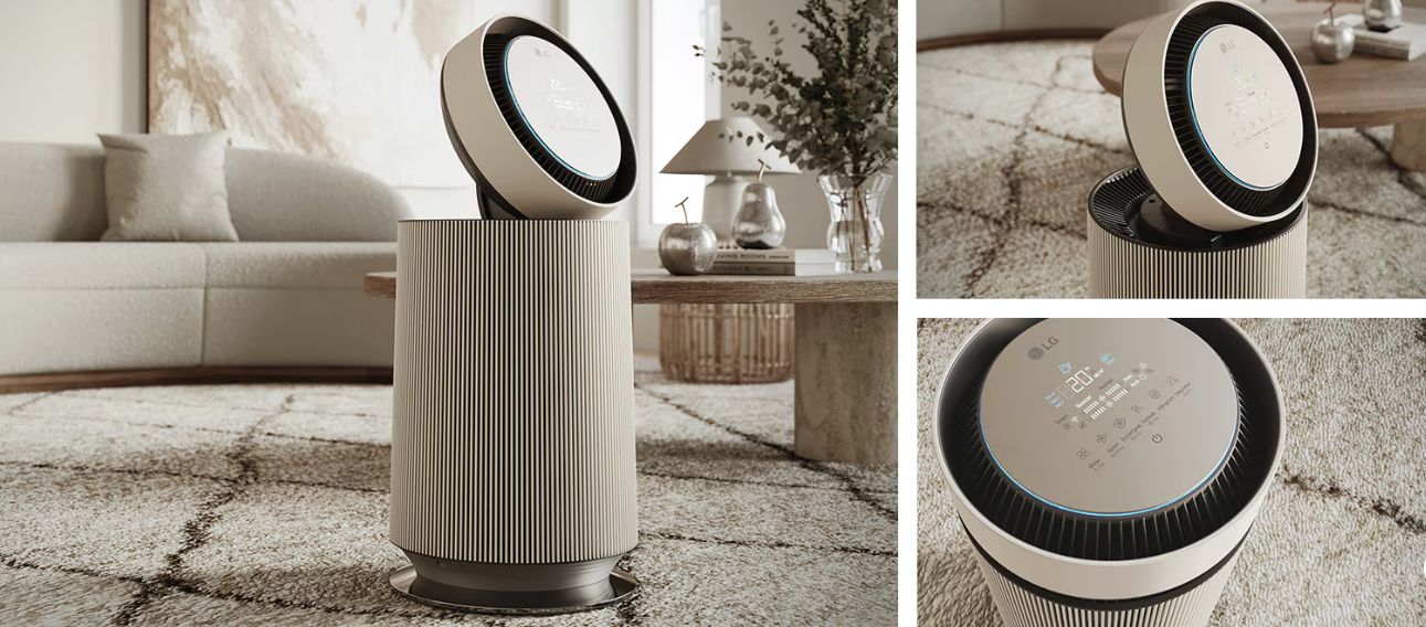 Màn hình hiển thị sẽ biểu thị chất lượng không khí bằng màu sắc