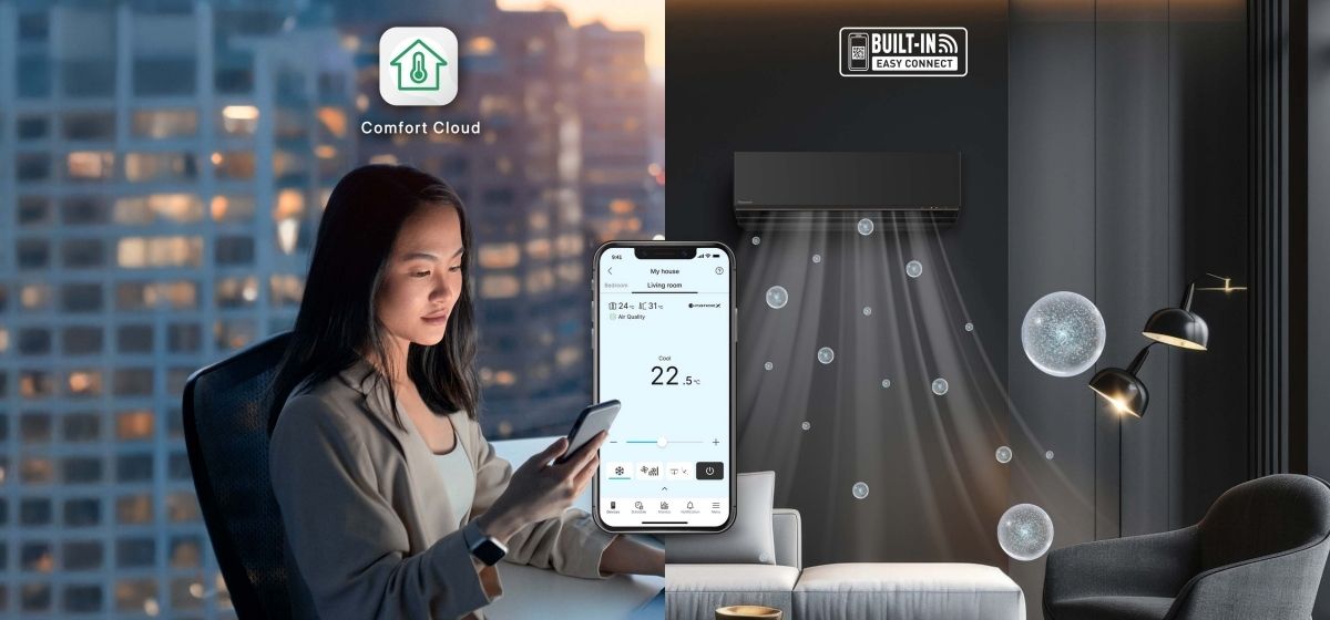 Ứng dụng Panasonic Comfort Cloud giúp điều khiển và giám sát linh hoạt 