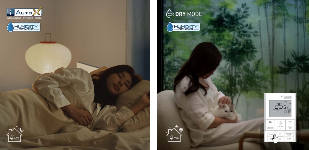 Phát hiện được độ ẩm trong phòng