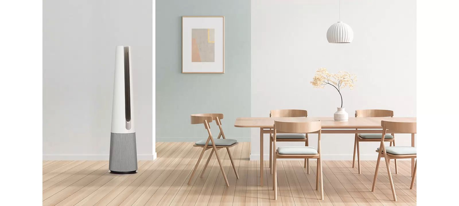 Quạt lọc không khí LG FS15GPBF0 sở hữu thiết kế đầy nét nghệ thuật