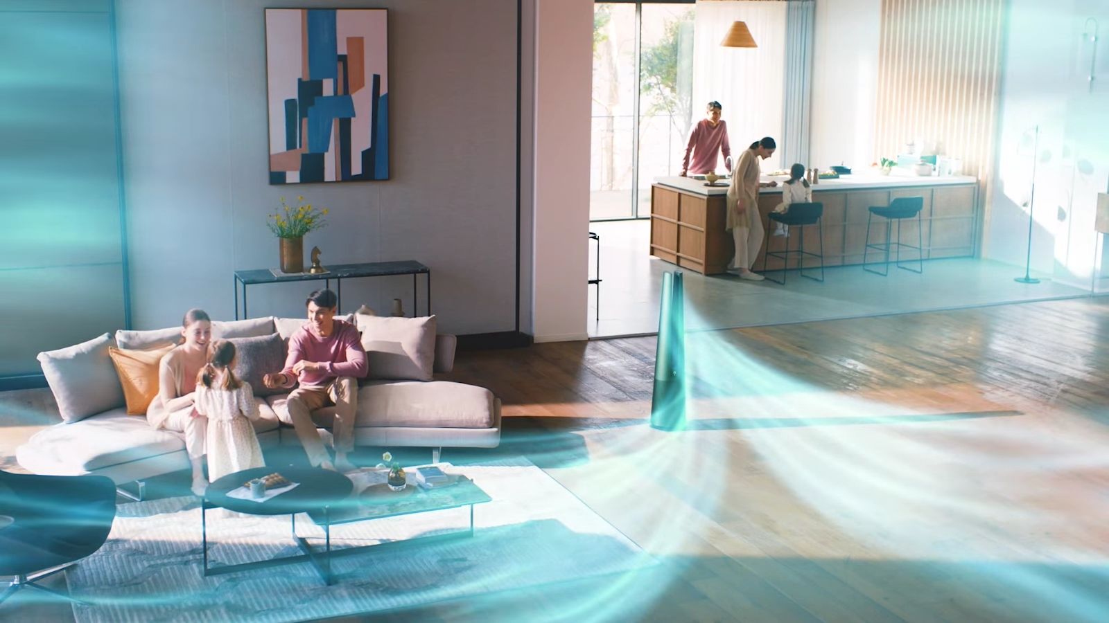 Không khí trong lành sẽ được thổi với phạm vi mở rộng hơn trong căn phòng